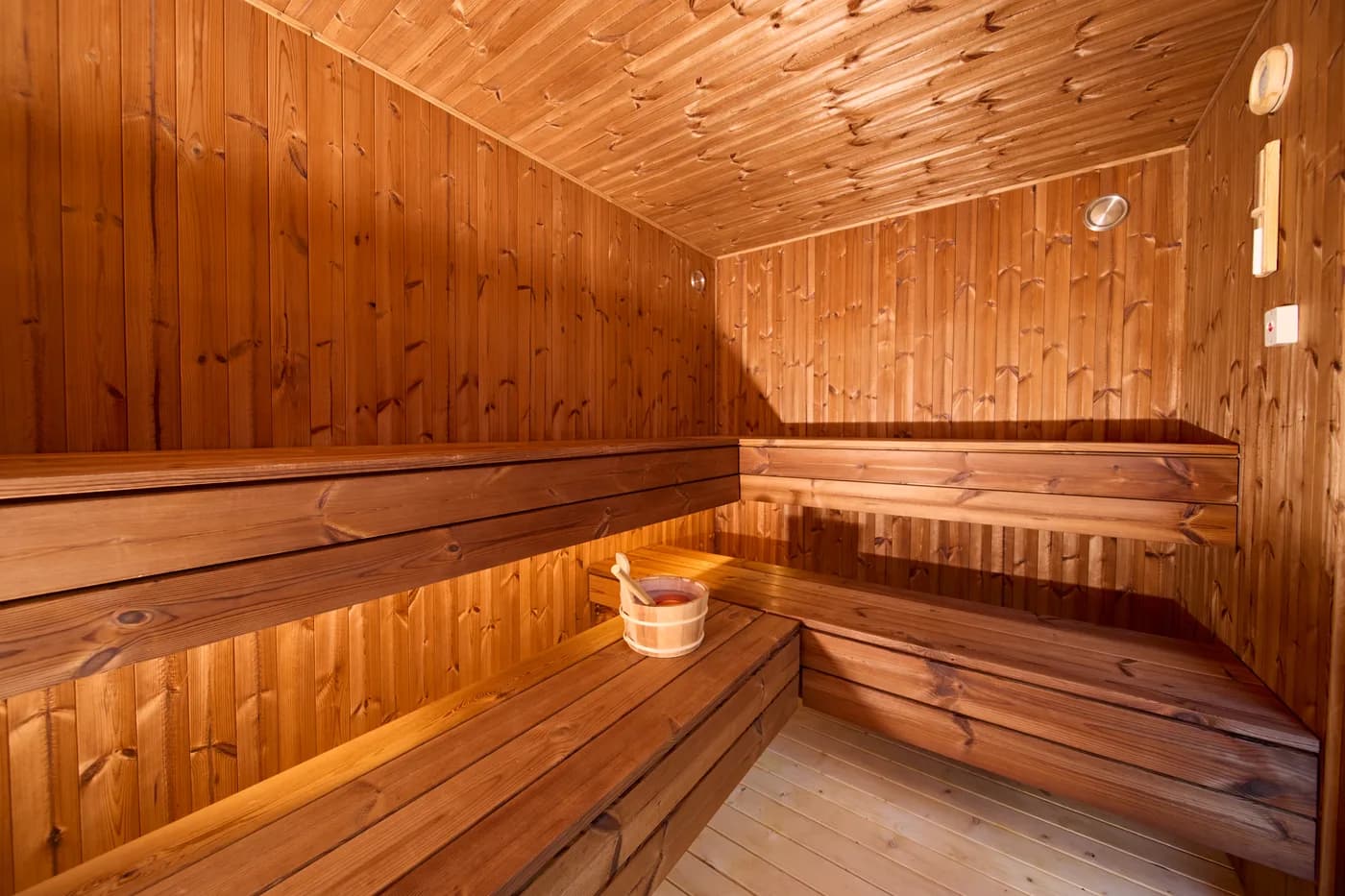 Traditional sauna for deep heat therapy